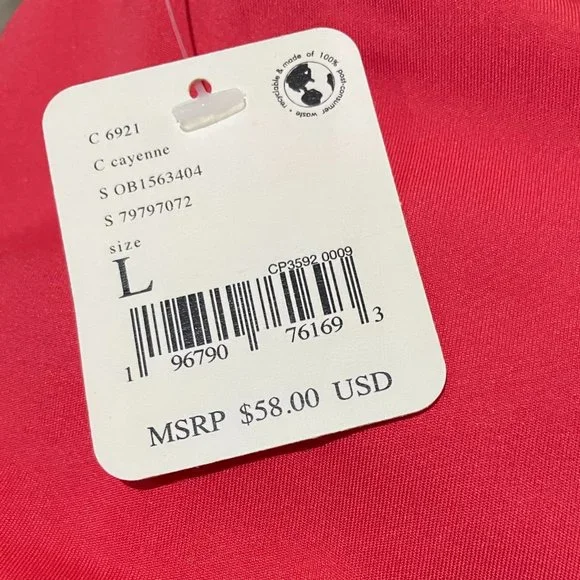 FREE PEOPLE NEW MOVEMENT Bright Red Round Robbin Brami Sports Bra Size L - Picture 7 of 8